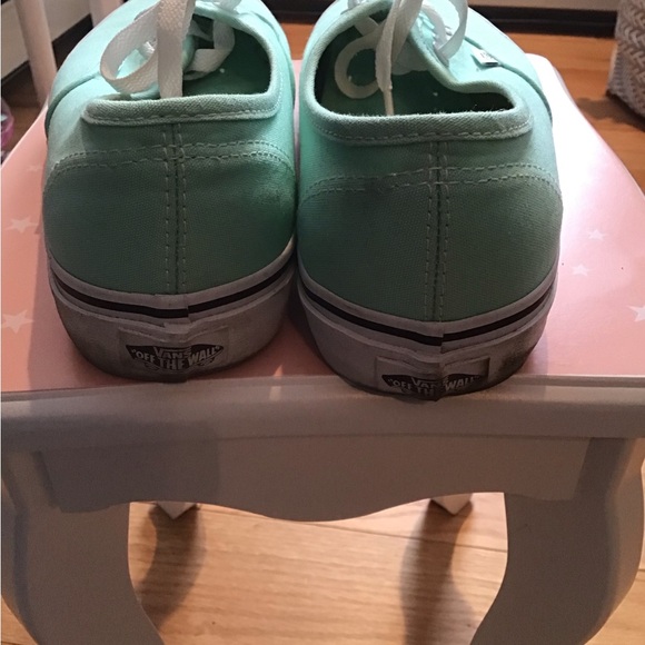 Vans Beach Glass/ True White - Mint Green Canvas Shoes - Picture 2 of 5